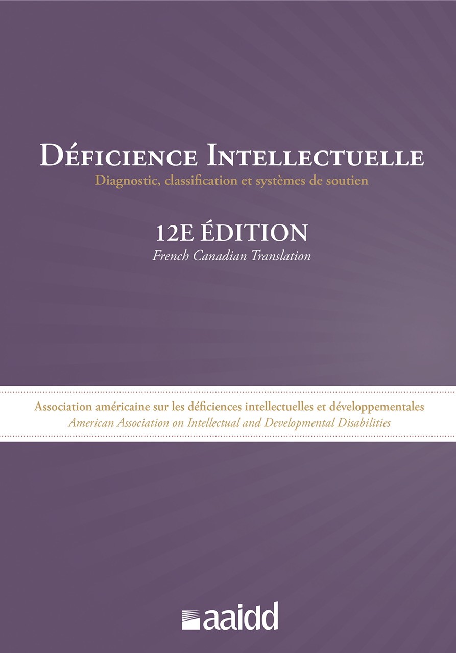 Cover of Intellectual Disability 12th Edition Canadian French Translation
