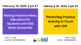 February AAIDD Webinars