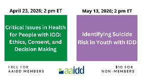 AAIDD Webinars