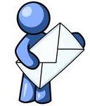 blue person envelope